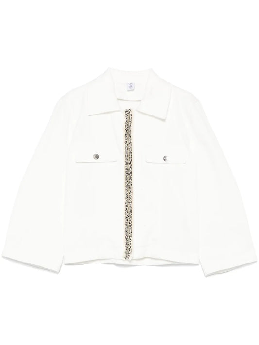 Bouclé-Detail Jacket