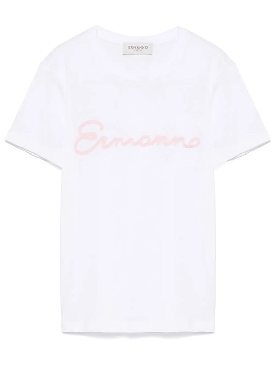 Crystal-Embellishment T-Shirt