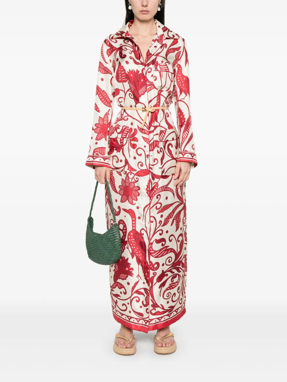 Floral-Print Shirt Dress