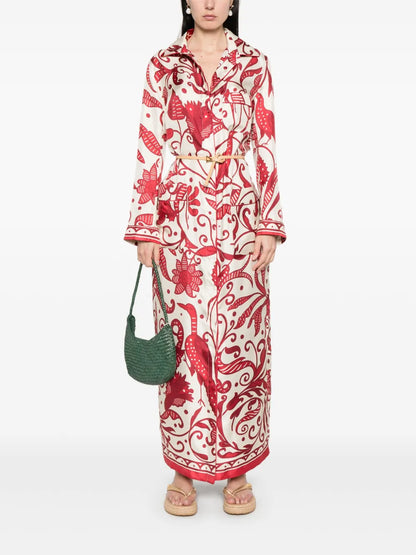 Floral-Print Shirt Dress