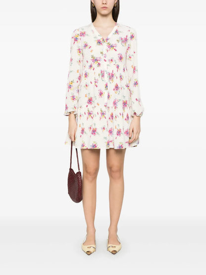 Floral-Print Mini Dress