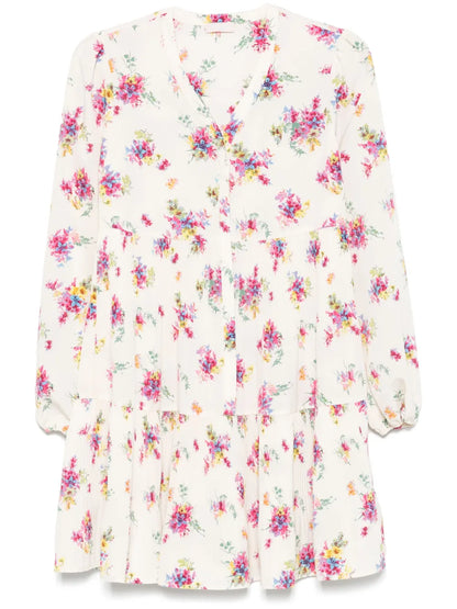 Floral-Print Mini Dress