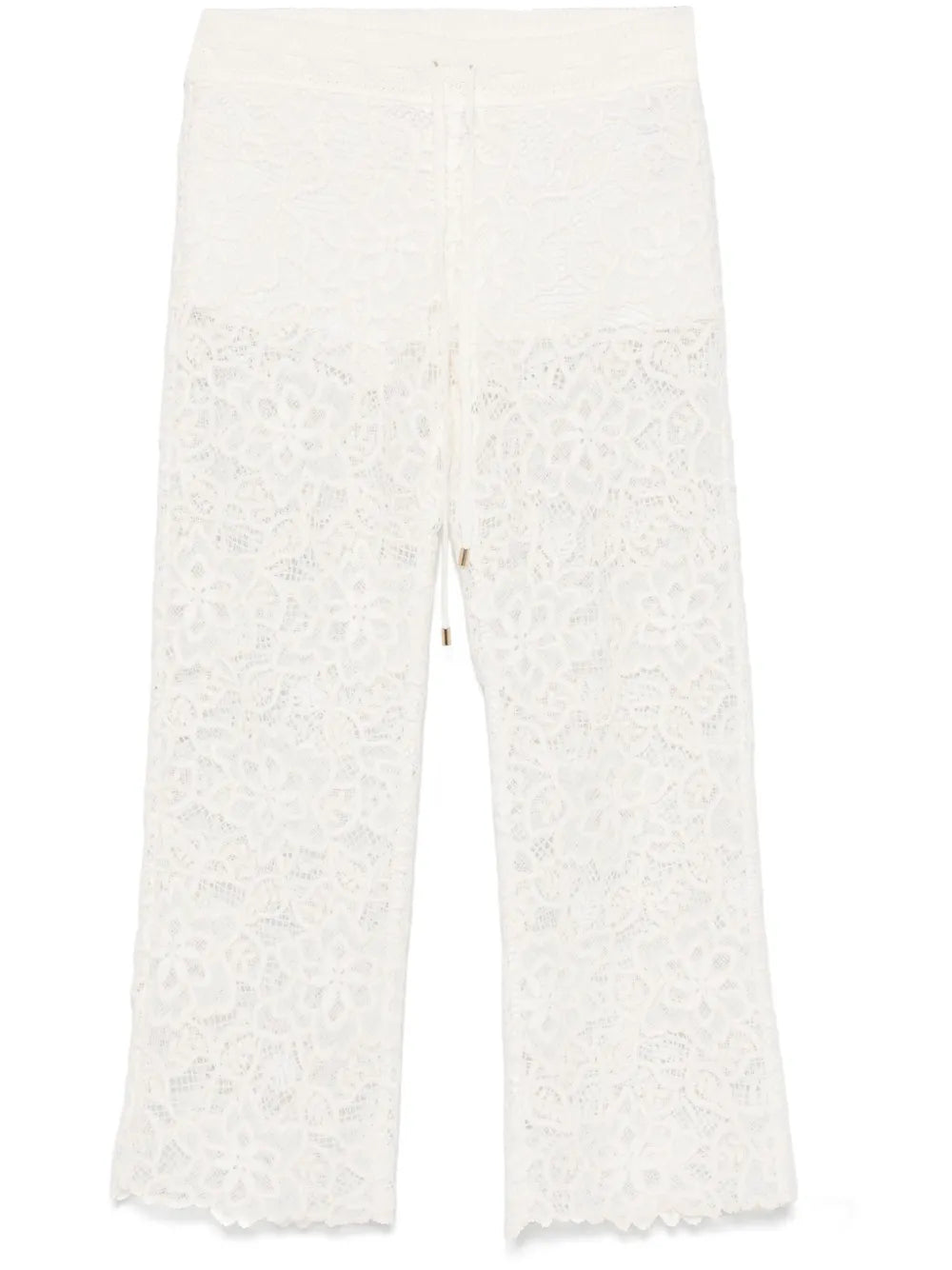 Guipure-Lace Trousers
