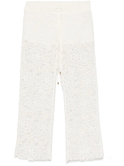 Guipure-Lace Trousers