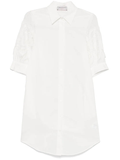 Lace-Panels Mini Dress