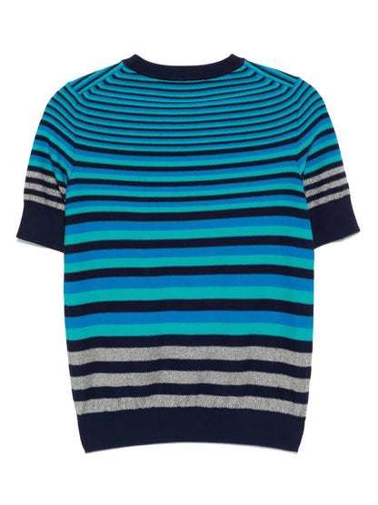 Short-Sleeved Striped Top