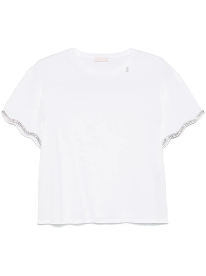 Crystal-Embellishment T-Shirt