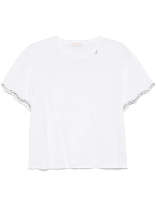 Crystal-Embellishment T-Shirt