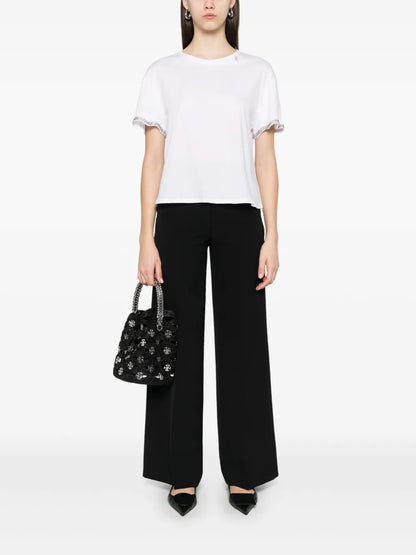 Crystal-Embellishment T-Shirt