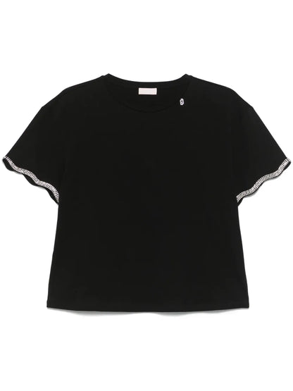 Crystal-Embellishment T-Shirt
