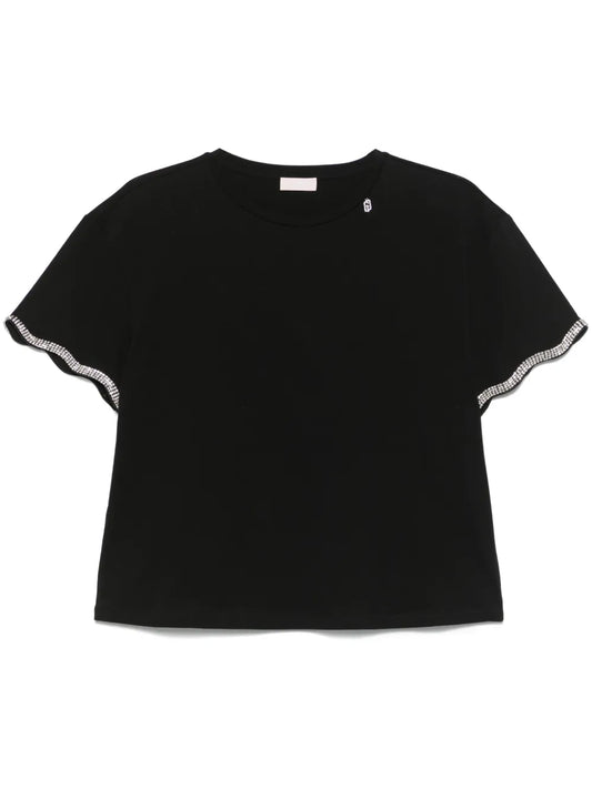 Crystal-Embellishment T-Shirt