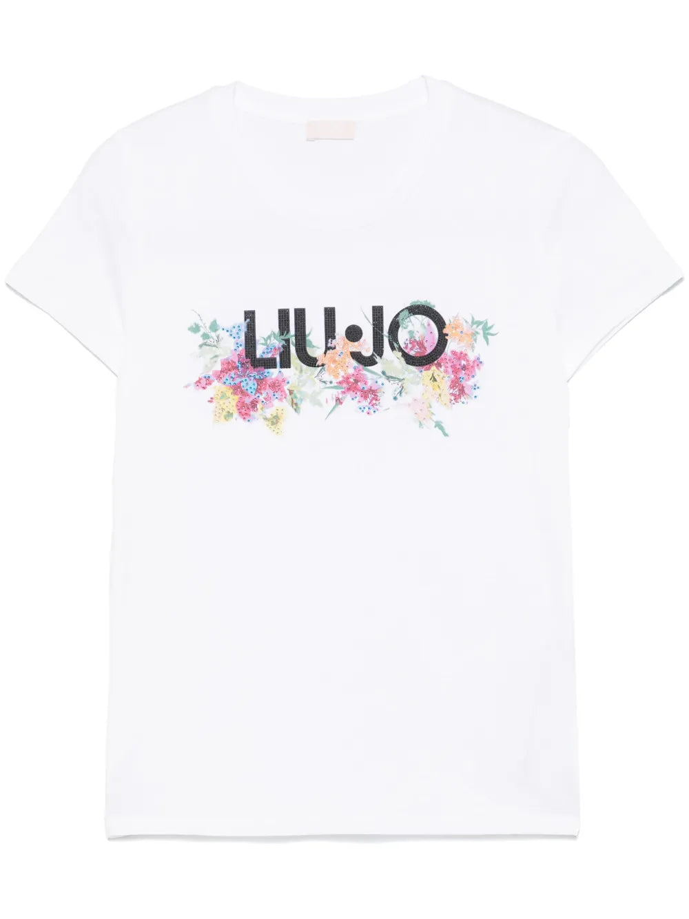 Crystal-Embellishment T-Shirt