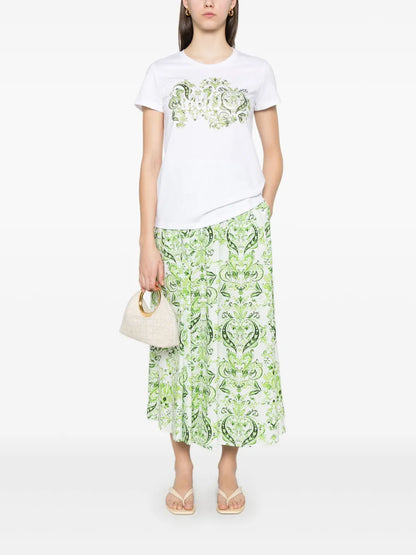 Crystal-Embellishment T-Shirt