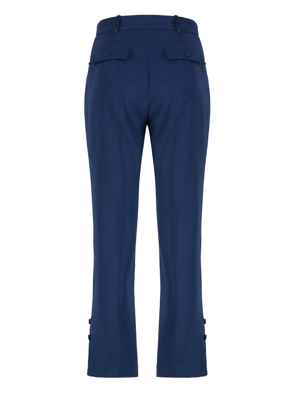 Satin-Bands Crepe Trousers