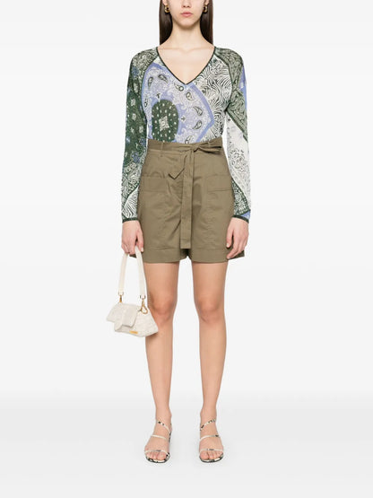 Bandana-Jacquard Top
