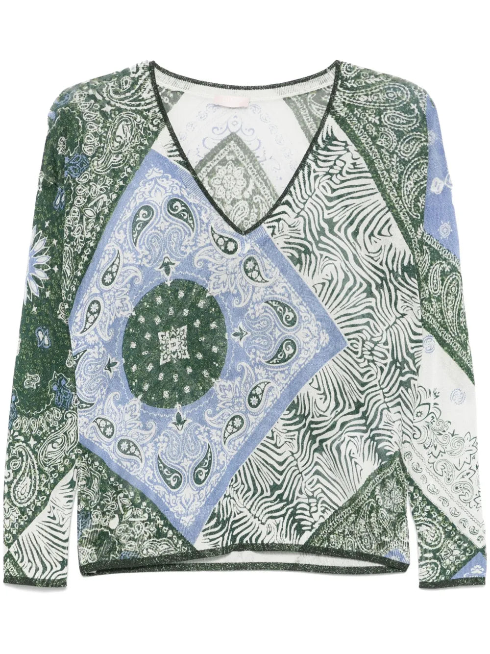 Bandana-Jacquard Top