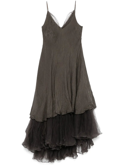 Lace-Detail Maxi Dress