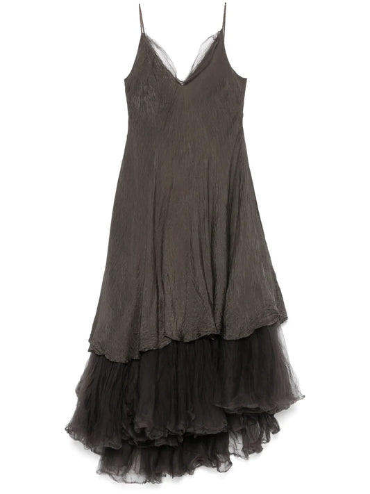 Lace-Detail Maxi Dress