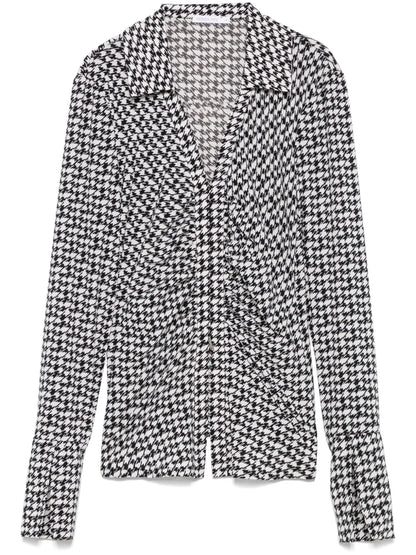 Houndstooth Blouse