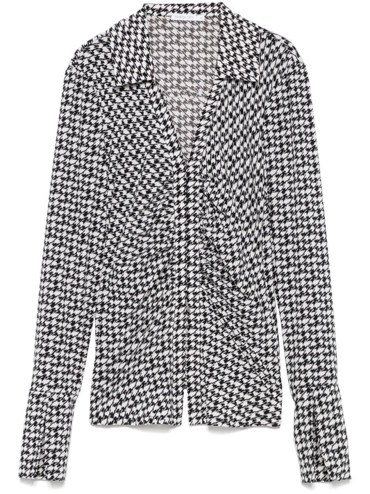 Houndstooth Blouse