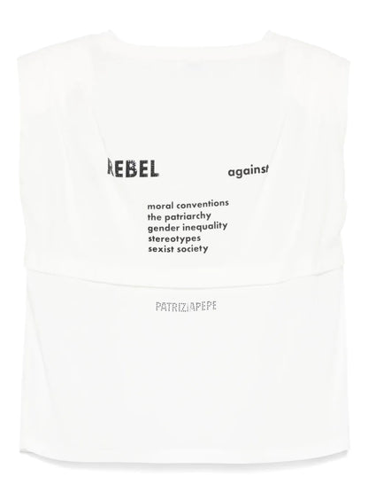 Logo-Appliqué Top