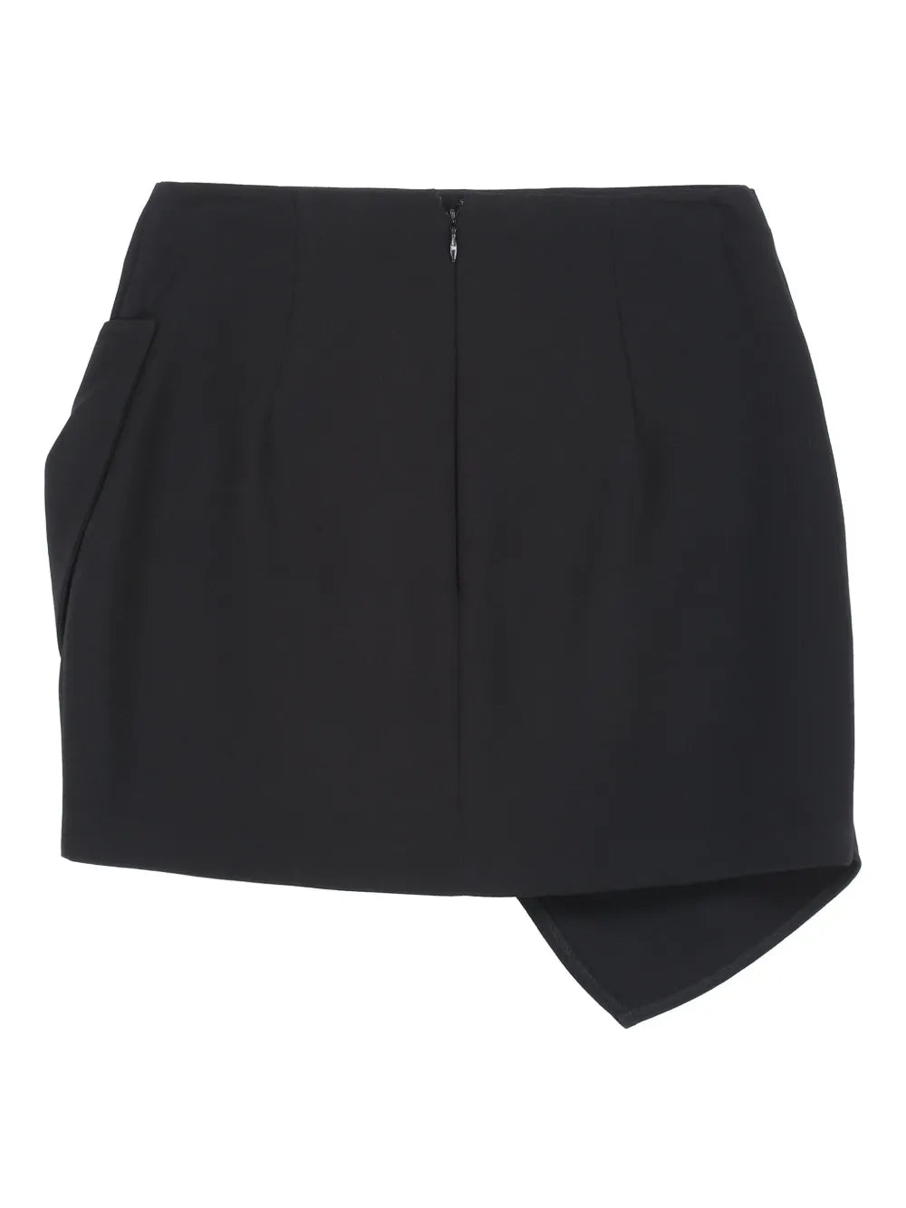 Macro-Bow Crepe Mini Skirt
