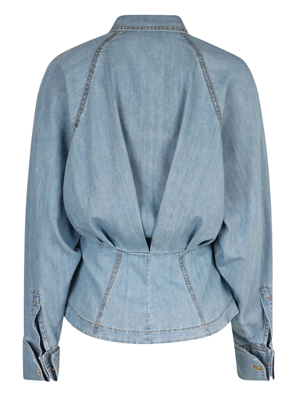 Peplum Denim Shirt
