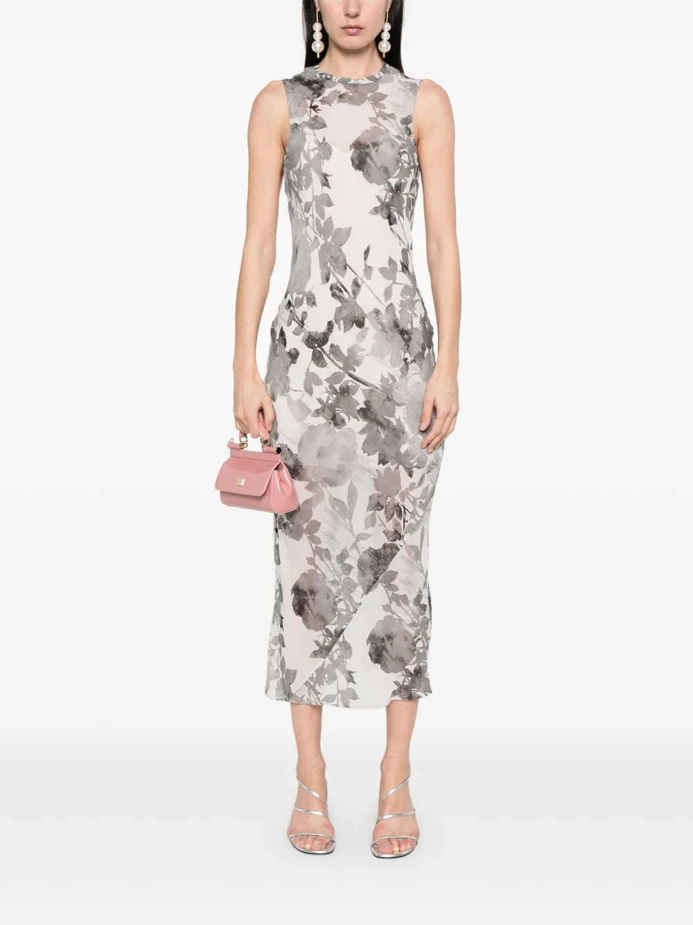 Floral-Print Midi Dress