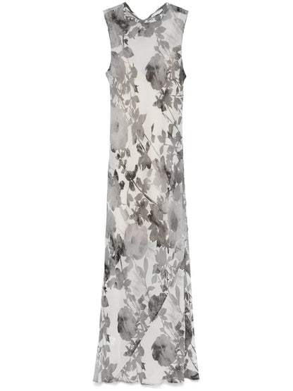 Floral-Print Midi Dress