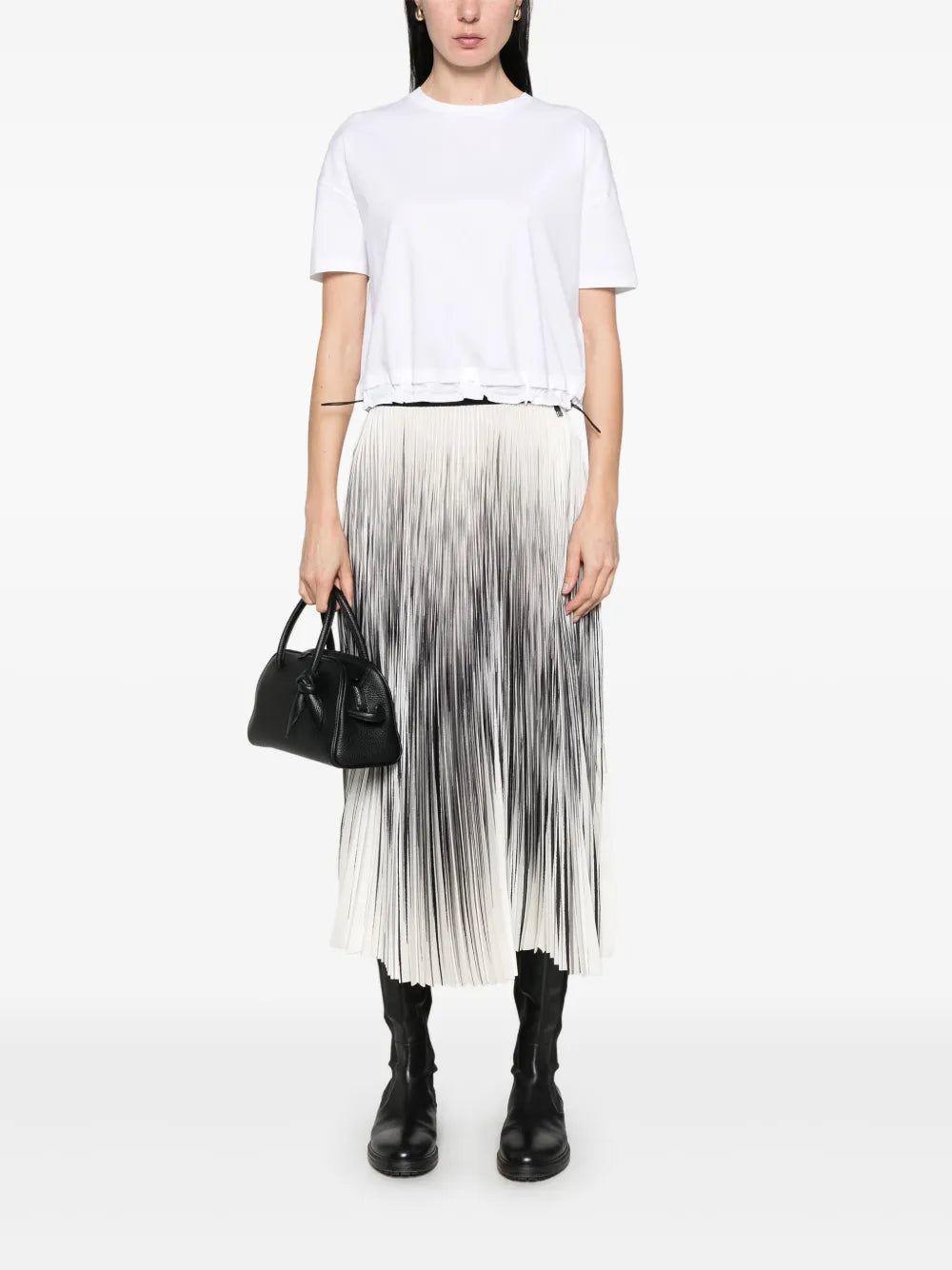 Pleated Midi Skirt
