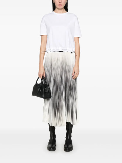 Pleated Midi Skirt