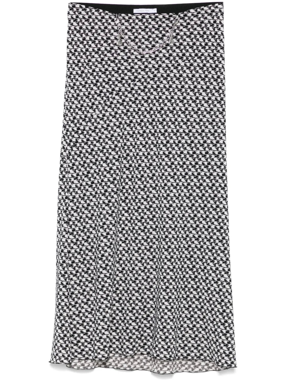 Jewel-Detail Midi Skirt