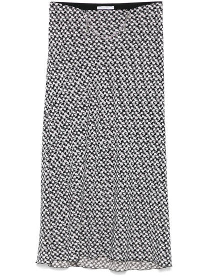 Jewel-Detail Midi Skirt