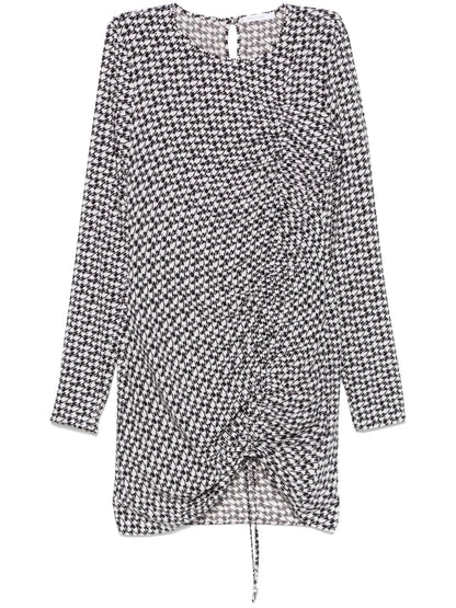 Graphic-Print Mini Dress