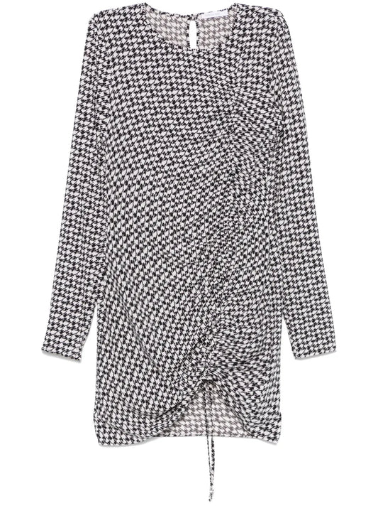 Graphic-Print Mini Dress