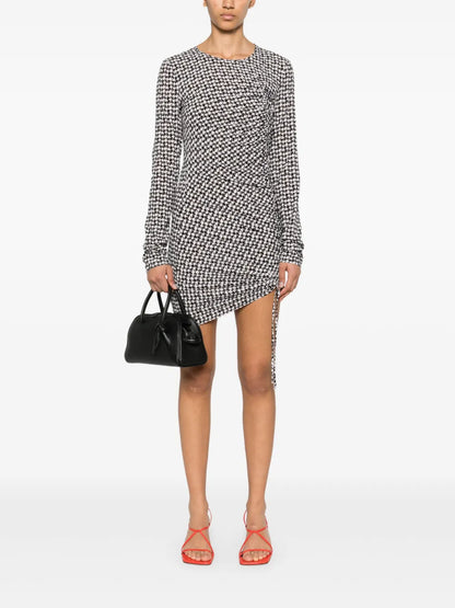 Graphic-Print Mini Dress