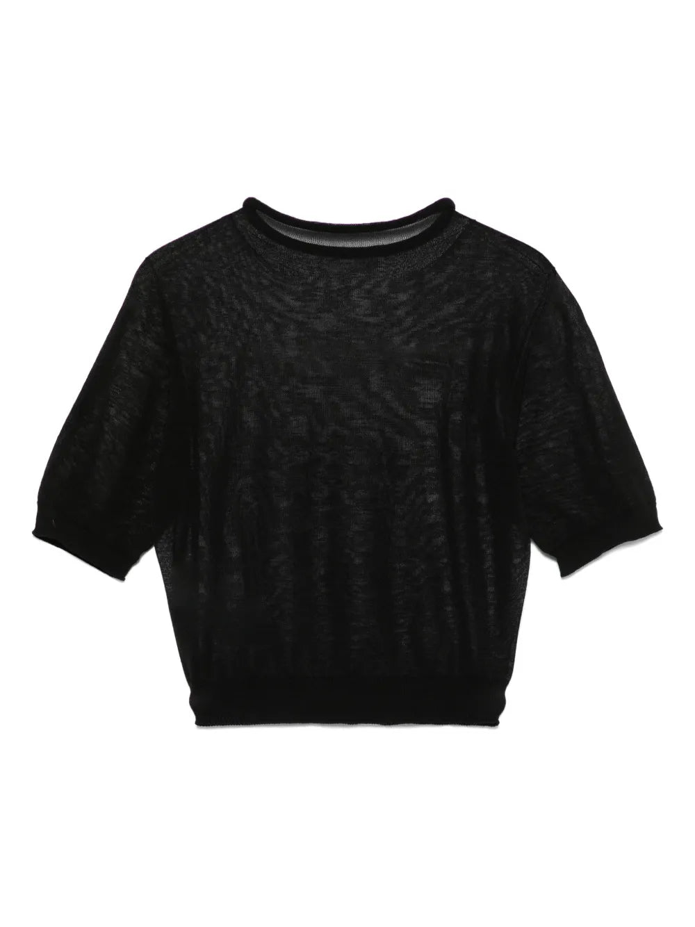 Knitted Cropped T-Shirt