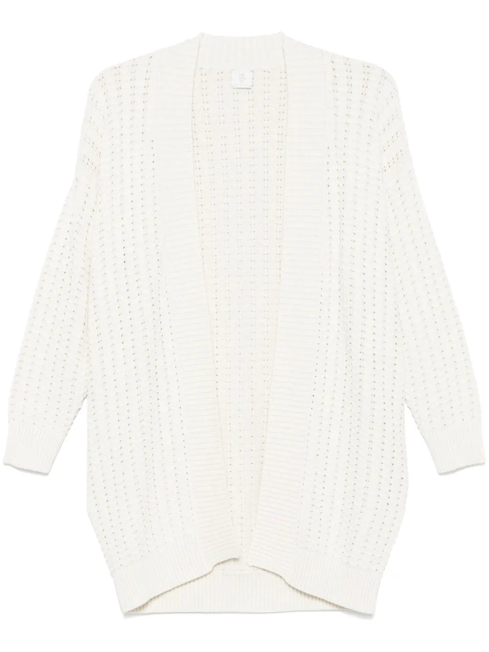Metallic-Threading Cardigan