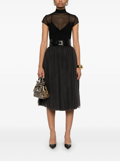 Tulle Midi Skirt