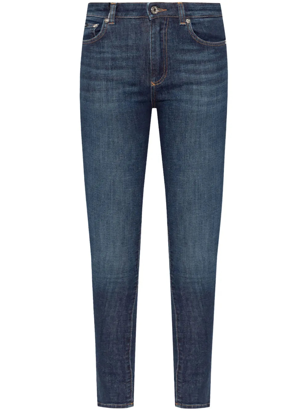 Logo-Plaque Skinny Jeans