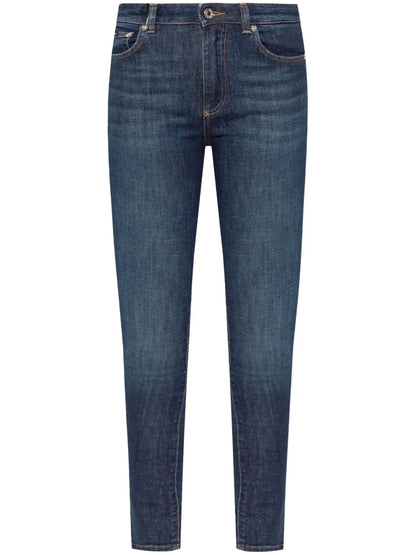 Logo-Plaque Skinny Jeans