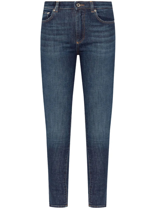 Logo-Plaque Skinny Jeans