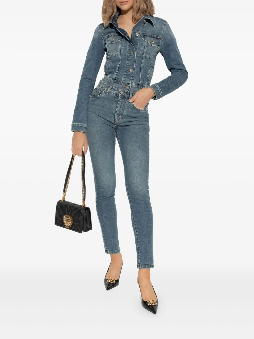 Logo-Plaque Denim Jacket