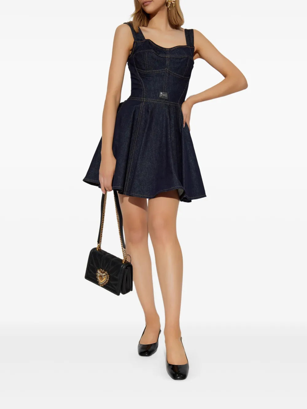 Cotton Denim Dress