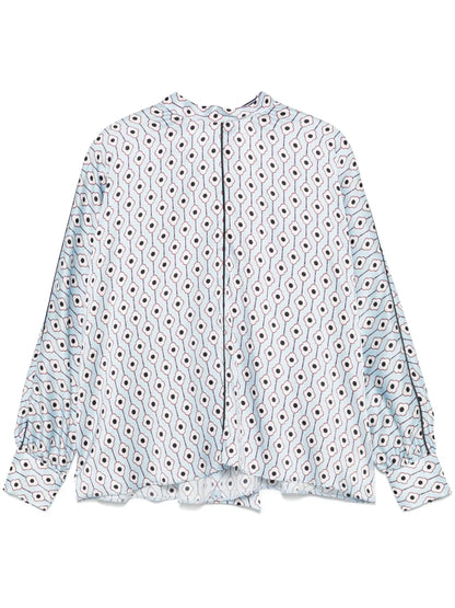 Floral-Print Blouse