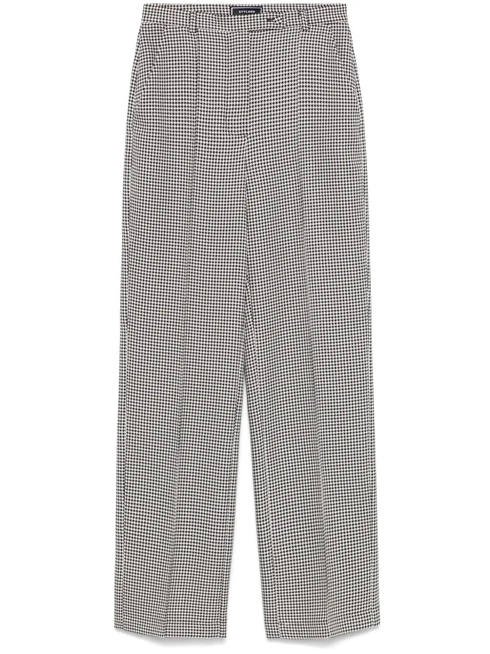 Houndstooth-Pattern Trousers