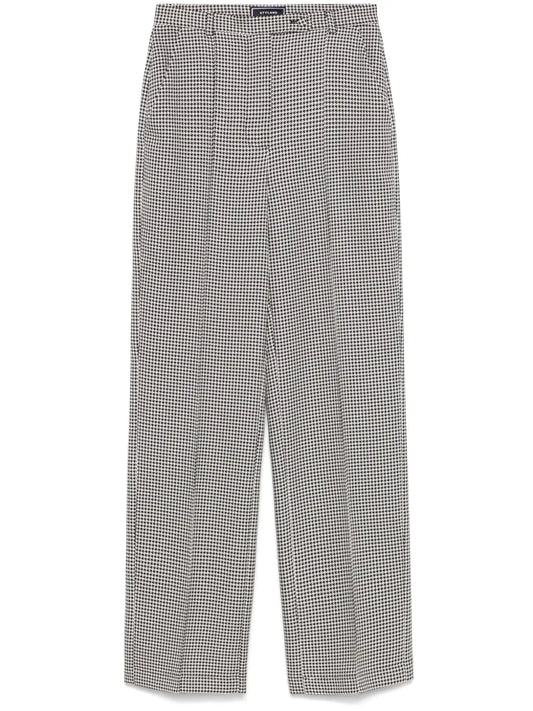 Houndstooth-Pattern Trousers