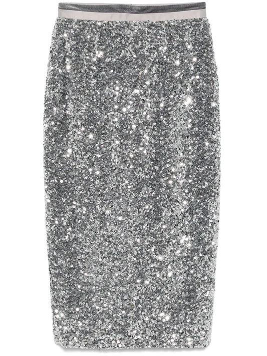 Sequinned Midi Skirt