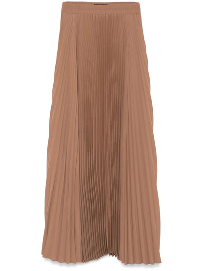 Pleated Maxi Skirt