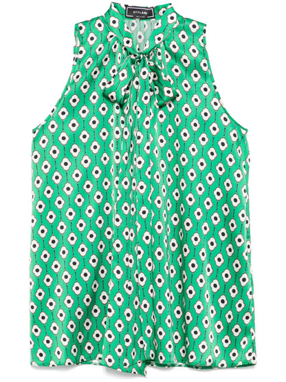 Floral-Print Blouse